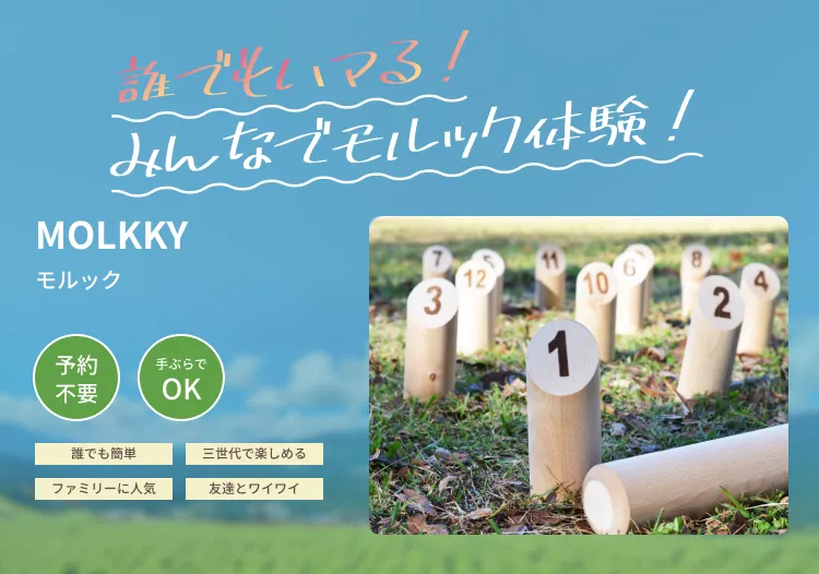 誰でもハマる！みんなでモルック体験！