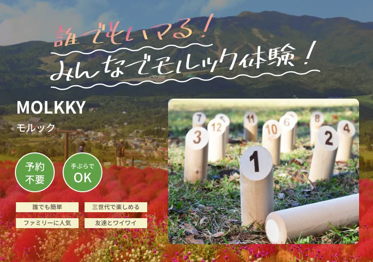 誰でもハマる！みんなでモルック体験！